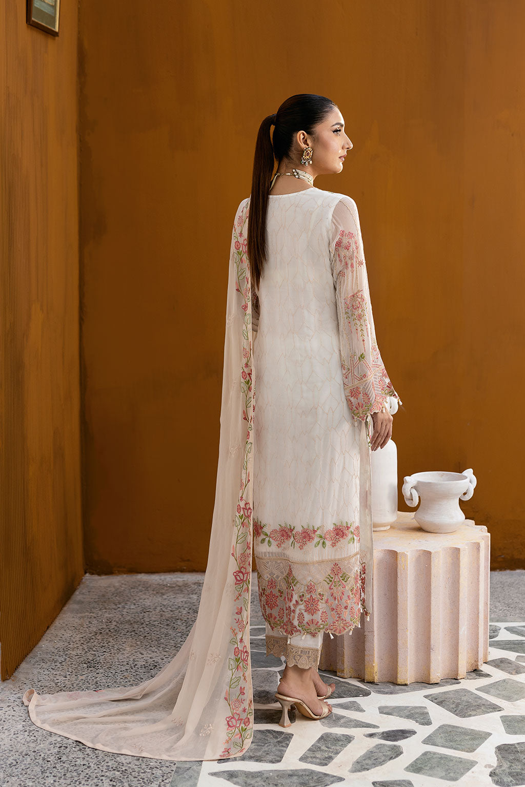 Ramsha | Chevron Chiffon Collection | A-1011 - Ladies Clothes 