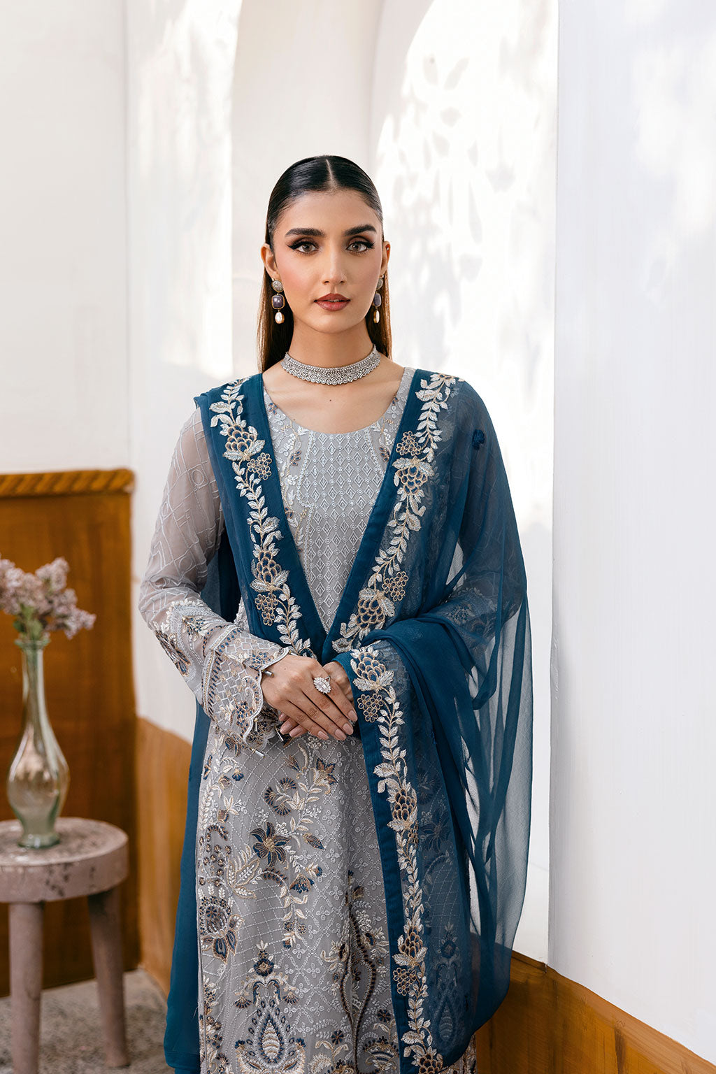 Ramsha | Chevron Chiffon Collection |A-1001 - Ladies Clothes 