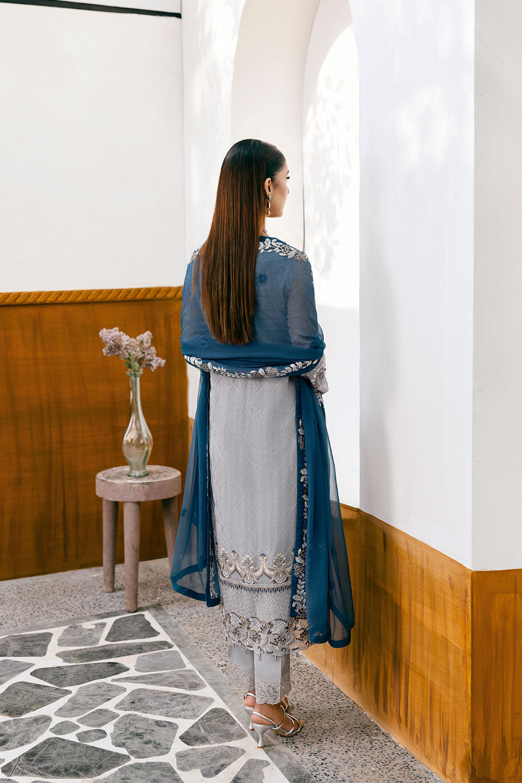 Ramsha | Chevron Chiffon Collection |A-1001 - Ladies Clothes 
