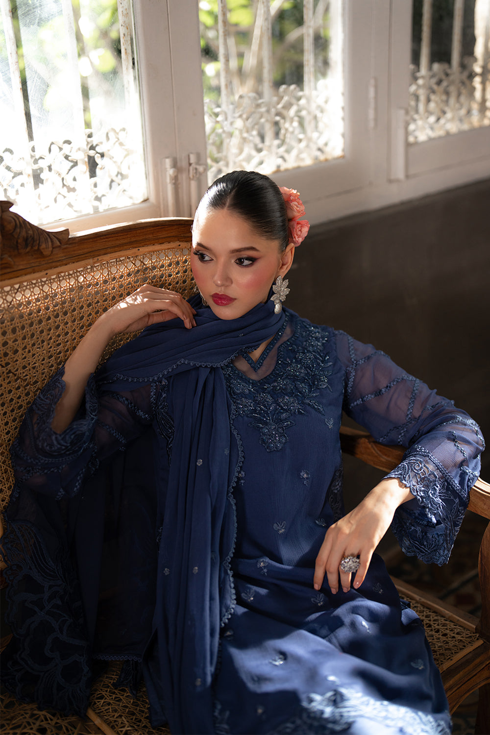 Azure | Ensembles | Cobalt Haze - Ladies Clothes - Maria Faisal