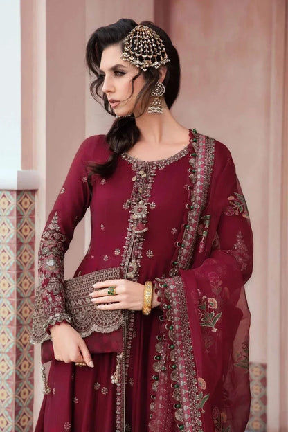 Maria B | Sateen Formals 23 | Maroon CST-708