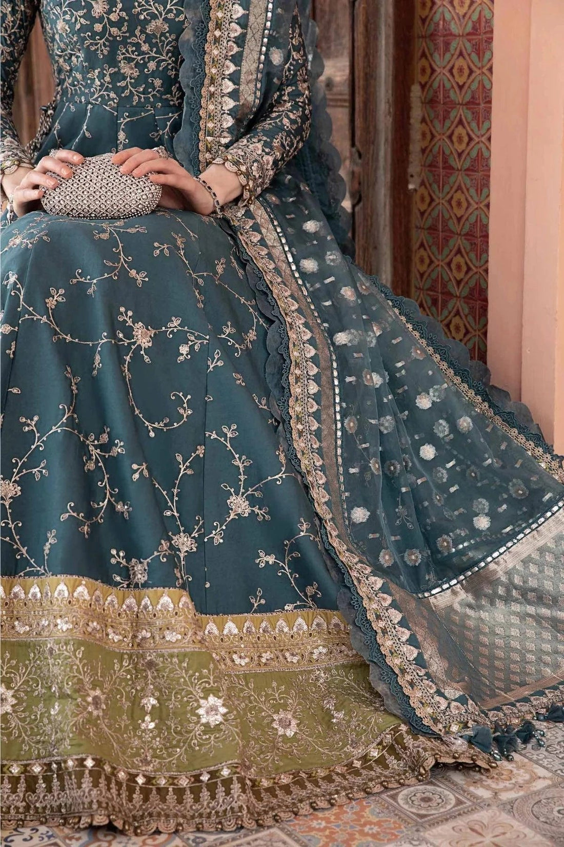 Maria B | Sateen Formals 23 | Teal CST-710