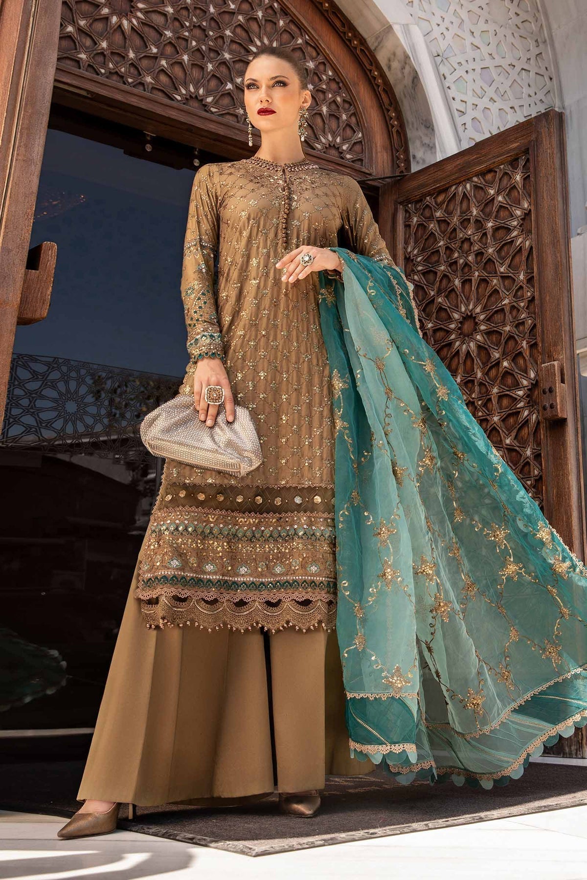 Maria B | Sateen Formals 24 | CST-808 - Ladies Clothes - Maria Faisal