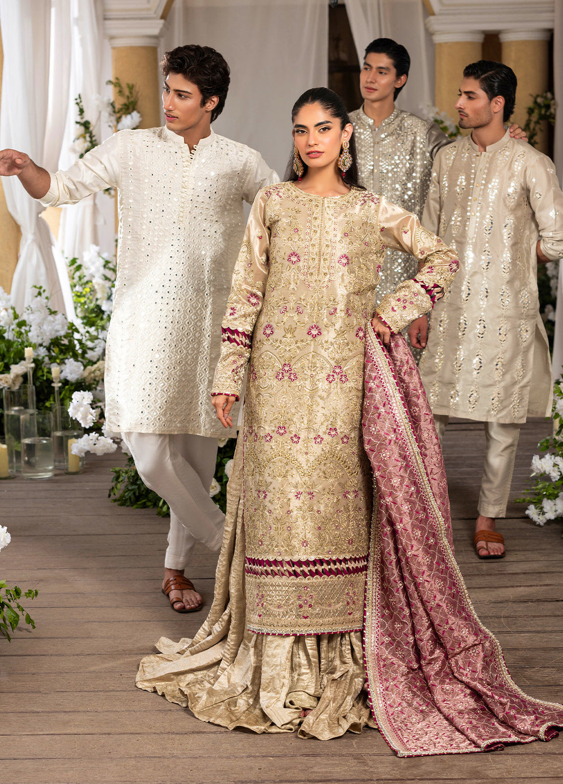 Sahane | Haye Dil Wedding Formals | CT 29005 Gold Love - Ladies Clothes - Maria Faisal