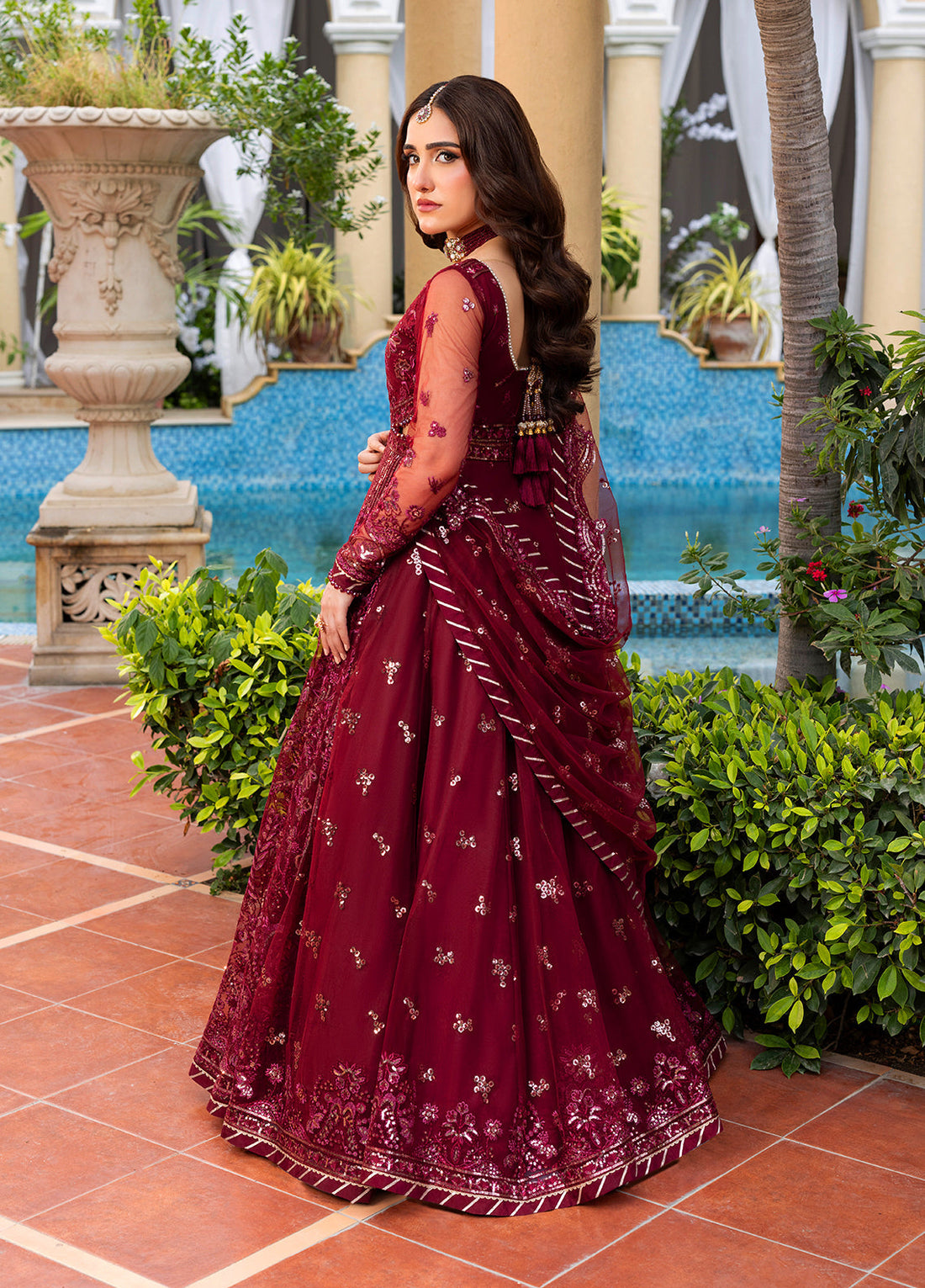Sahane | Haye Dil Wedding Formals | CT 29009 Crimson HeartBeat - Ladies Clothes - Maria Faisal