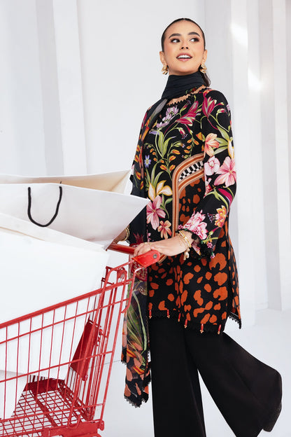 Maria B | Winter Basics 25 | MB-CUS25-1101B - Casual Dress - available at Maria Faisal in UK and USA.