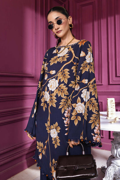 Maria B | Winter Basics 25 | MB-CUS25-1102A - Casual Dress - available at Maria Faisal in UK and USA.