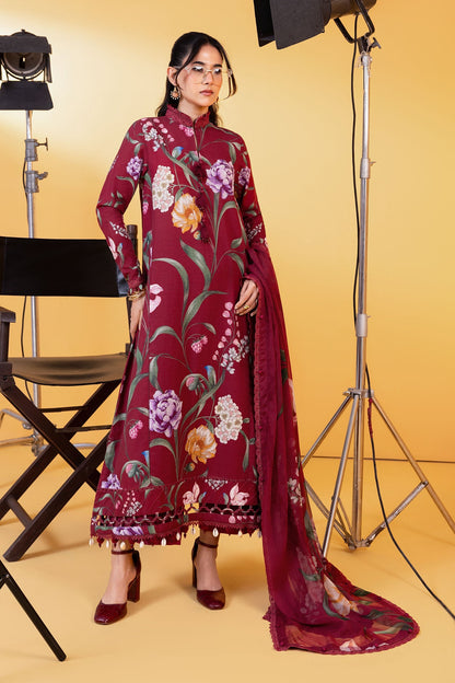 Maria B | Winter Basics 25 | MB-CUS25-1103A - Casual Dress - available at Maria Faisal in UK and USA.