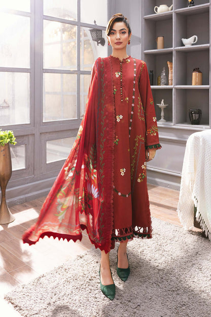Maria B | Winter Basics 25 | MB-CUS25-1105A - Casual Dress - available at Maria Faisal in UK and USA.