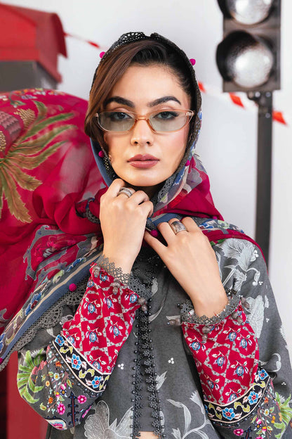 Maria B | Winter Basics 25 | MB-CUS25-1106A - Casual Dress - available at Maria Faisal in UK and USA.