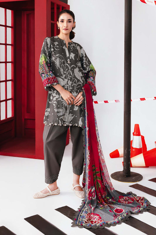 Maria B | Winter Basics 25 | MB-CUS25-1106A - Casual Dress - available at Maria Faisal in UK and USA.