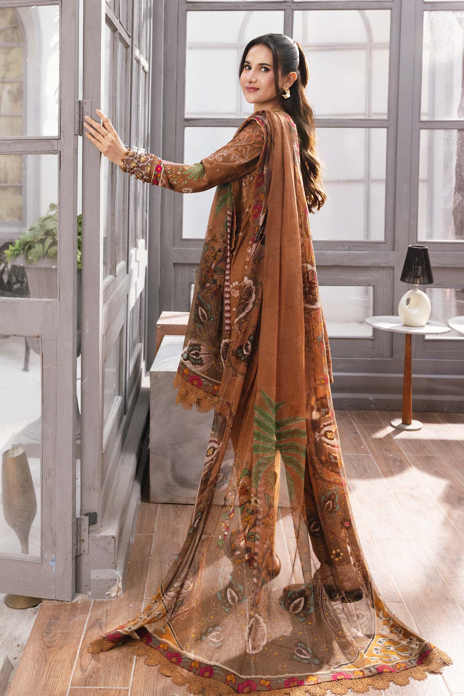 Maria B | Winter Basics 25 | MB-CUS25-1106B - Casual Dress - available at Maria Faisal in UK and USA.