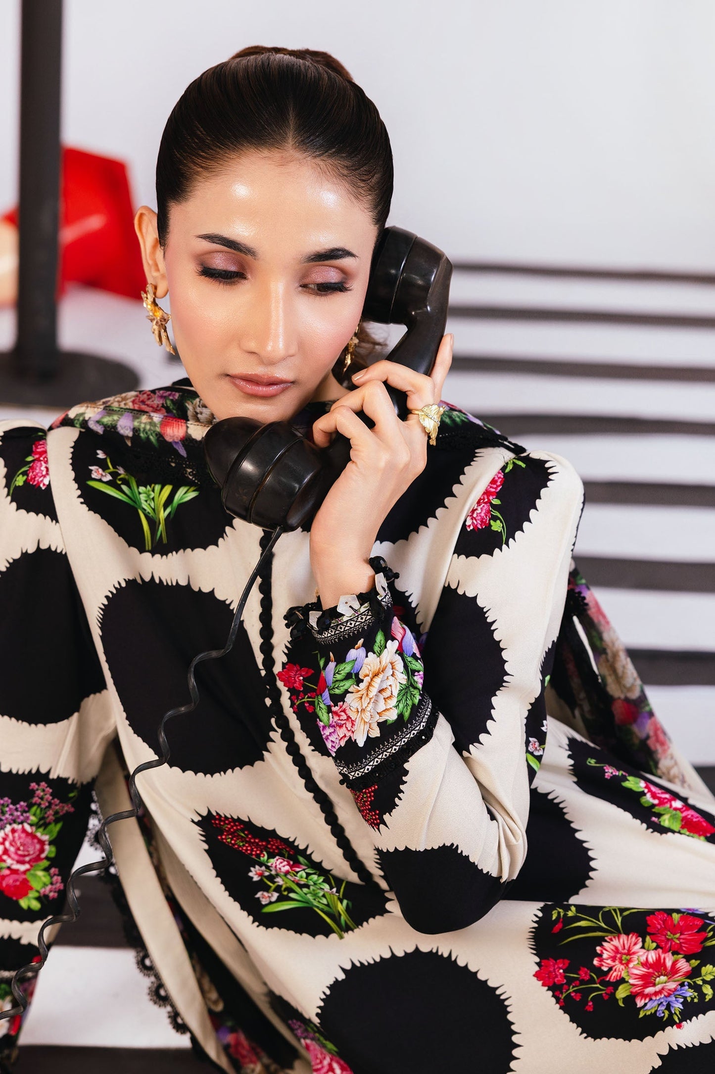 Maria B | Winter Basics 25 | MB-CUS25-1107B - Casual Dress - available at Maria Faisal in UK and USA.