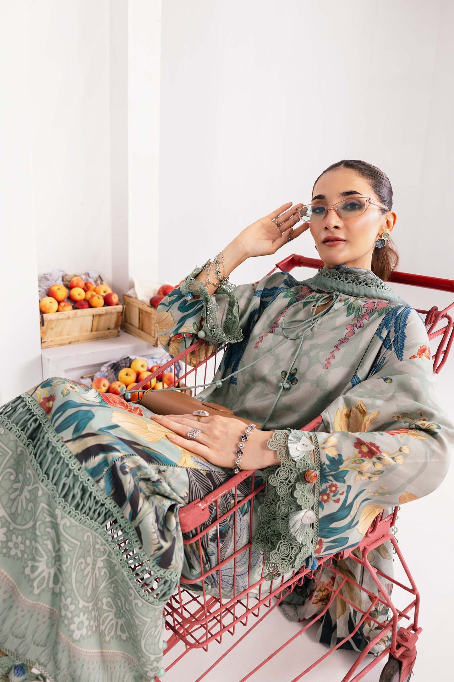 Maria B | Winter Basics 25 | MB-CUS25-1109A - Casual Dress - available at Maria Faisal in UK and USA.
