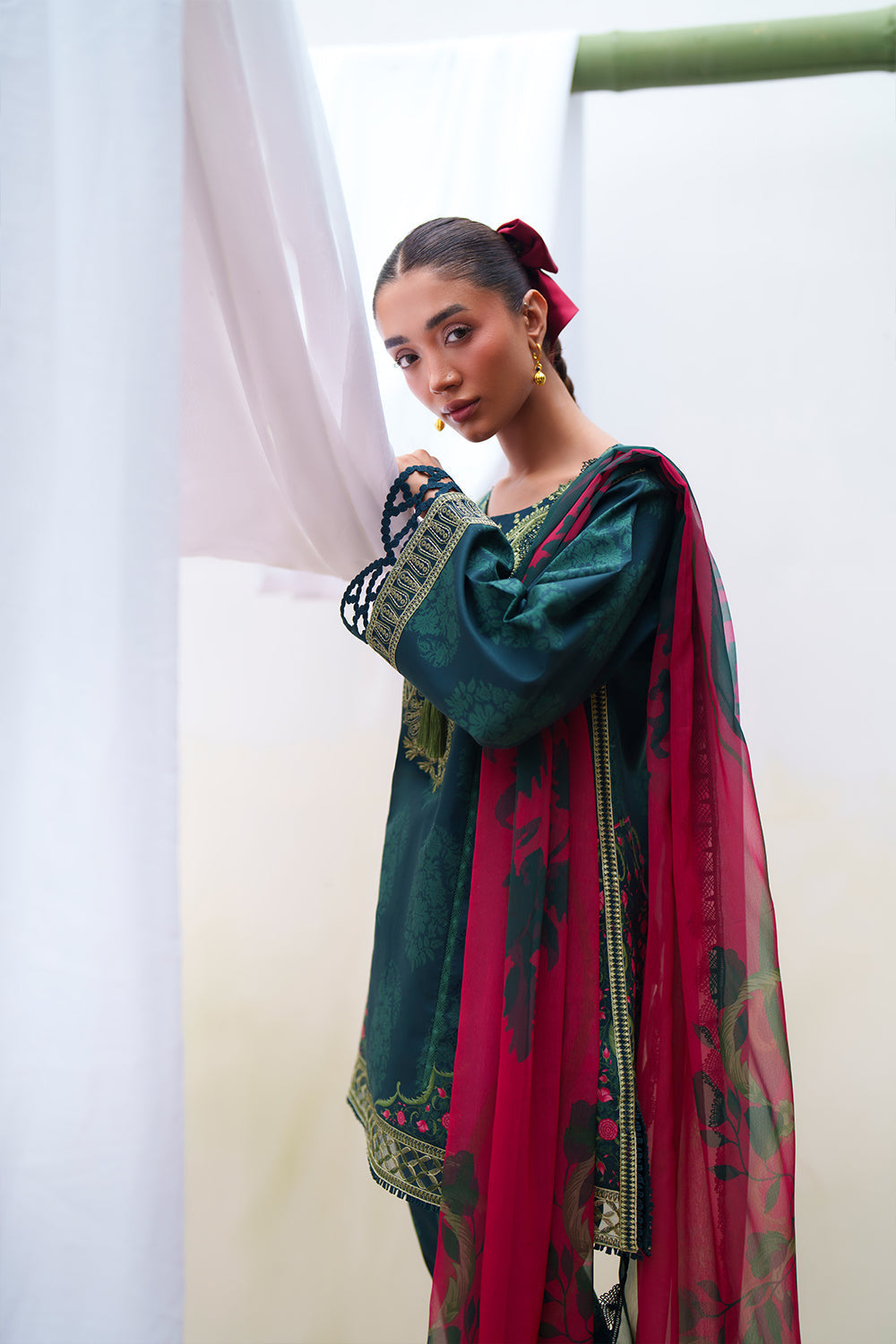 Saira Rizwan | Laanem SS 26 | NAYRA-B-SRL26-01 - Luxury Dress - available at Maria Faisal in UK and USA.