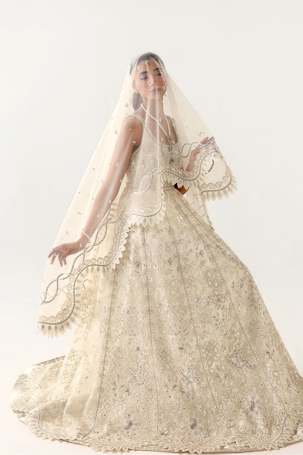 Saira Rizwan | Silk Luxe 26 | FARAH- SRLSP-26-07 - Dress - available at Maria Faisal in UK and USA.