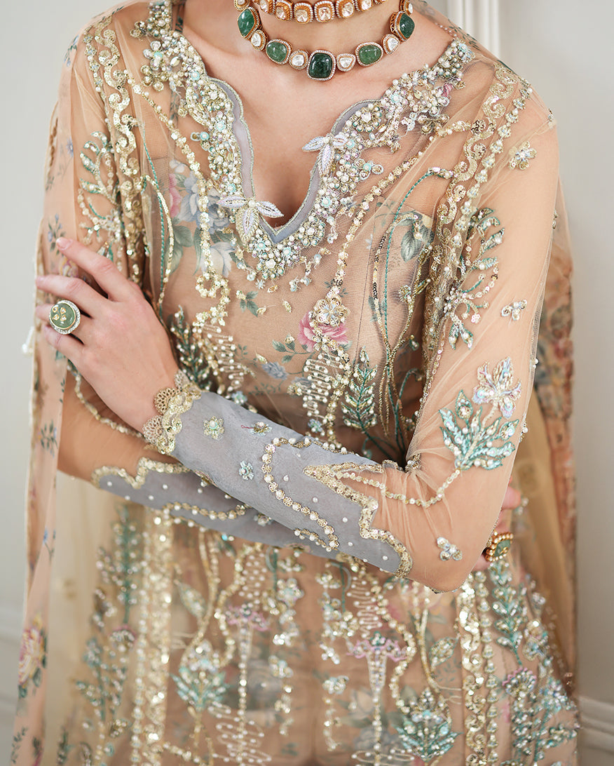 Mushq | The Muse | Calarissa - Bridal Dress - available at Maria Faisal in UK and USA.