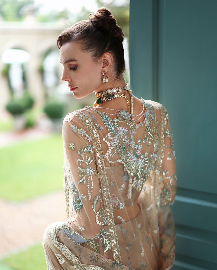 Mushq | The Muse | Calarissa - Bridal Dress - available at Maria Faisal in UK and USA.