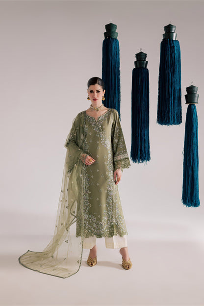 Batik | Festive Eid 26 | Caniya - Luxury Dress - available at Maria Faisal in UK and USA.