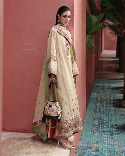 Mushq | Nuvera Rawsilk | Cardinal Gem - Luxury Dress - available at Maria Faisal in UK and USA.