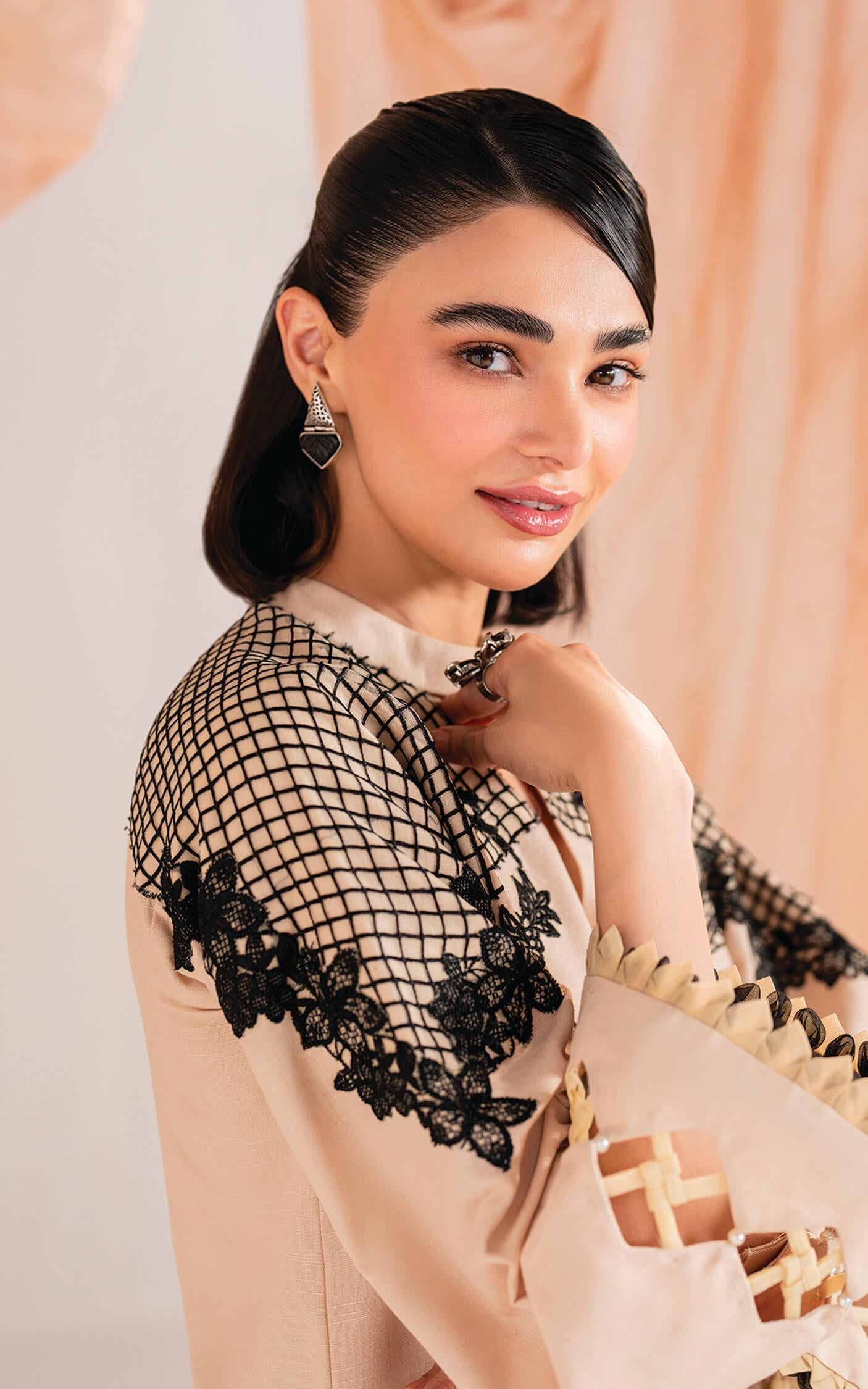 Asifa and Nabeel | Winter Meraki 24 | Cascade-MW-13 - Designer Dress with Intricate embroidery and embellishments. Shop elegent wedding dress at Maria Faisal.