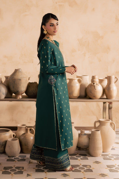 Batik | Festive Eid 26 | Caspien - Luxury Dress - available at Maria Faisal in UK and USA.