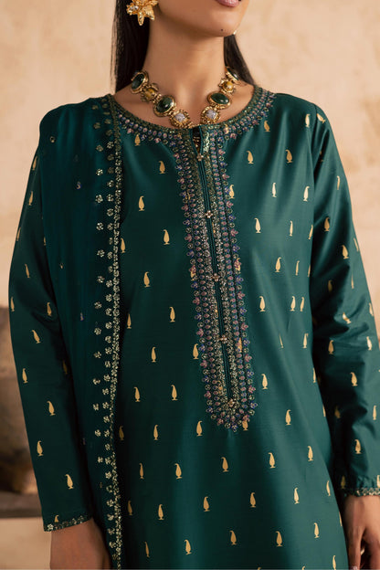 Batik | Festive Eid 26 | Caspien - Luxury Dress - available at Maria Faisal in UK and USA.