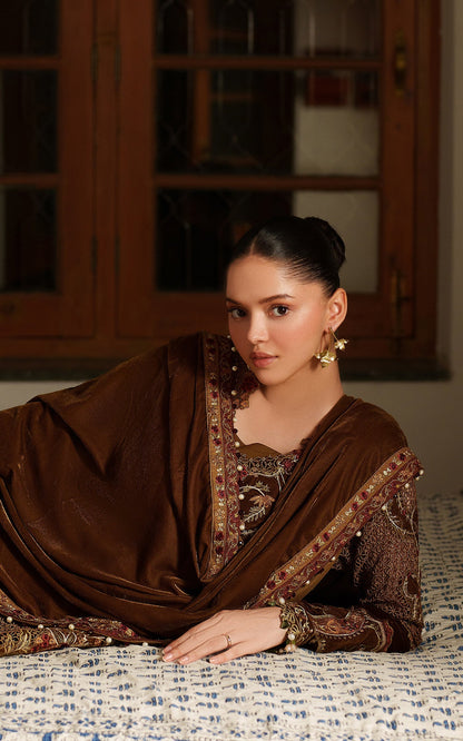 Asifa and Nabeel | Pashmina Luxe 25 |Cedar LWC25-08 - Formal Dress - available at Maria Faisal in UK and USA.