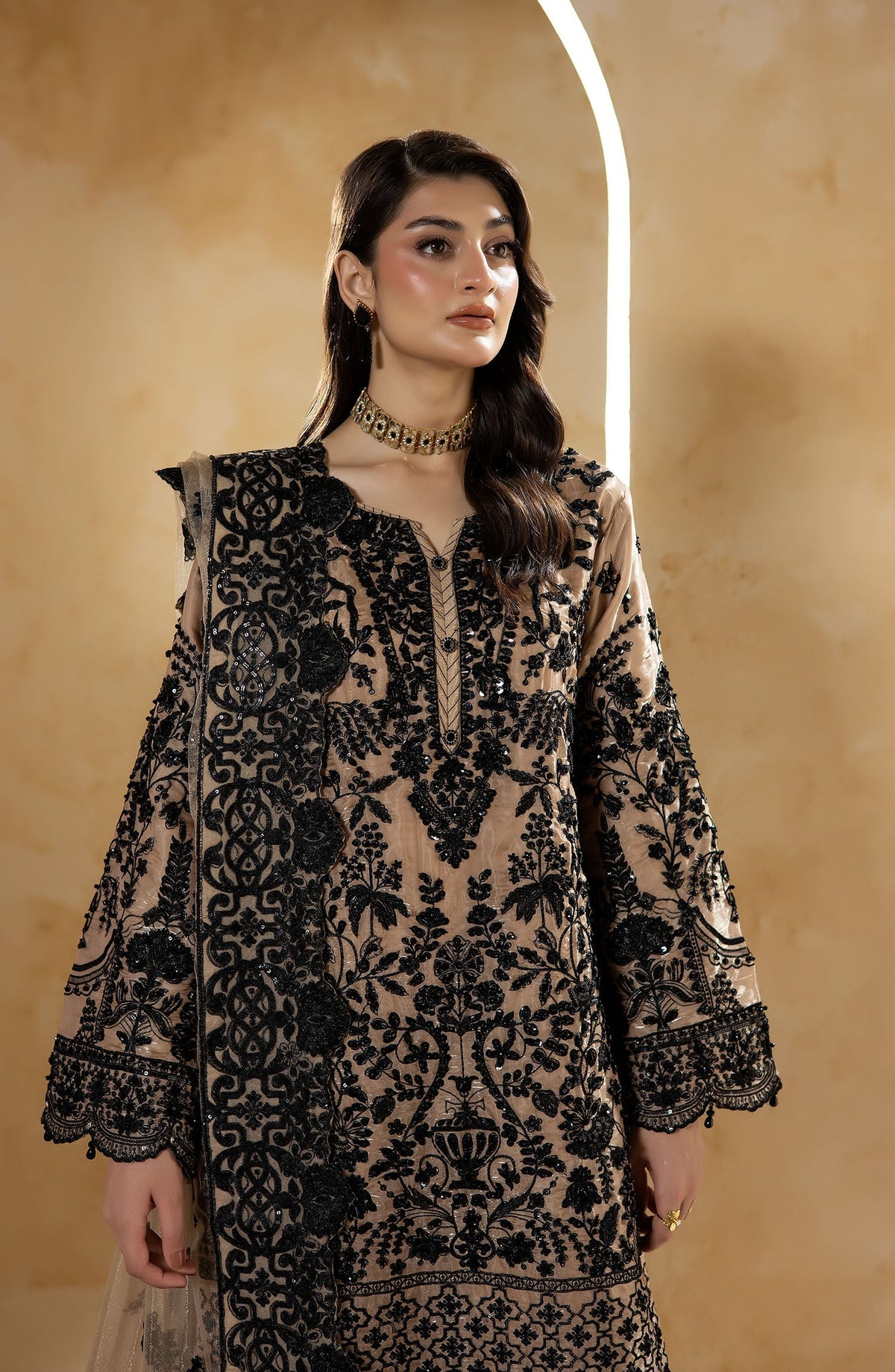 Imrozia Premium | Aurelia Formals 26 | JF-38 A Celeste - Formal Dress - available at Maria Faisal in UK and USA.