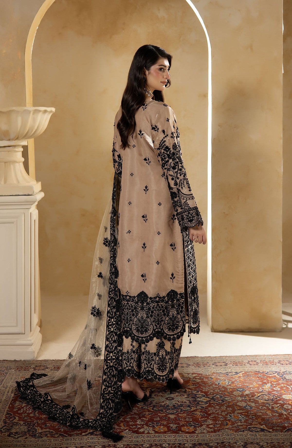 Imrozia Premium | Aurelia Formals 26 | JF-38 A Celeste - Formal Dress - available at Maria Faisal in UK and USA.