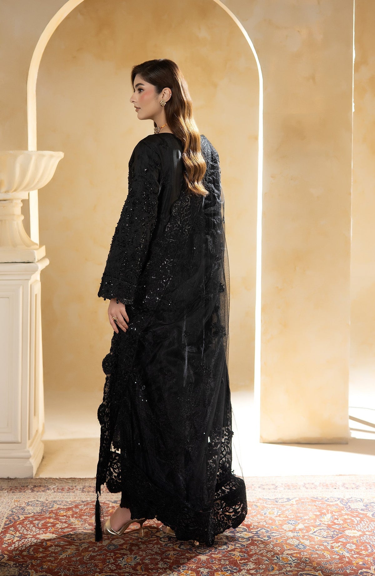 Imrozia Premium | Aurelia Formals 26 | JF-38 B Celeste - Formal Dress - available at Maria Faisal in UK and USA.