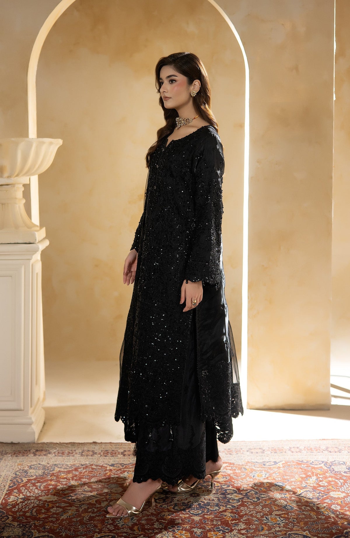 Imrozia Premium | Aurelia Formals 26 | JF-38 B Celeste - Formal Dress - available at Maria Faisal in UK and USA.
