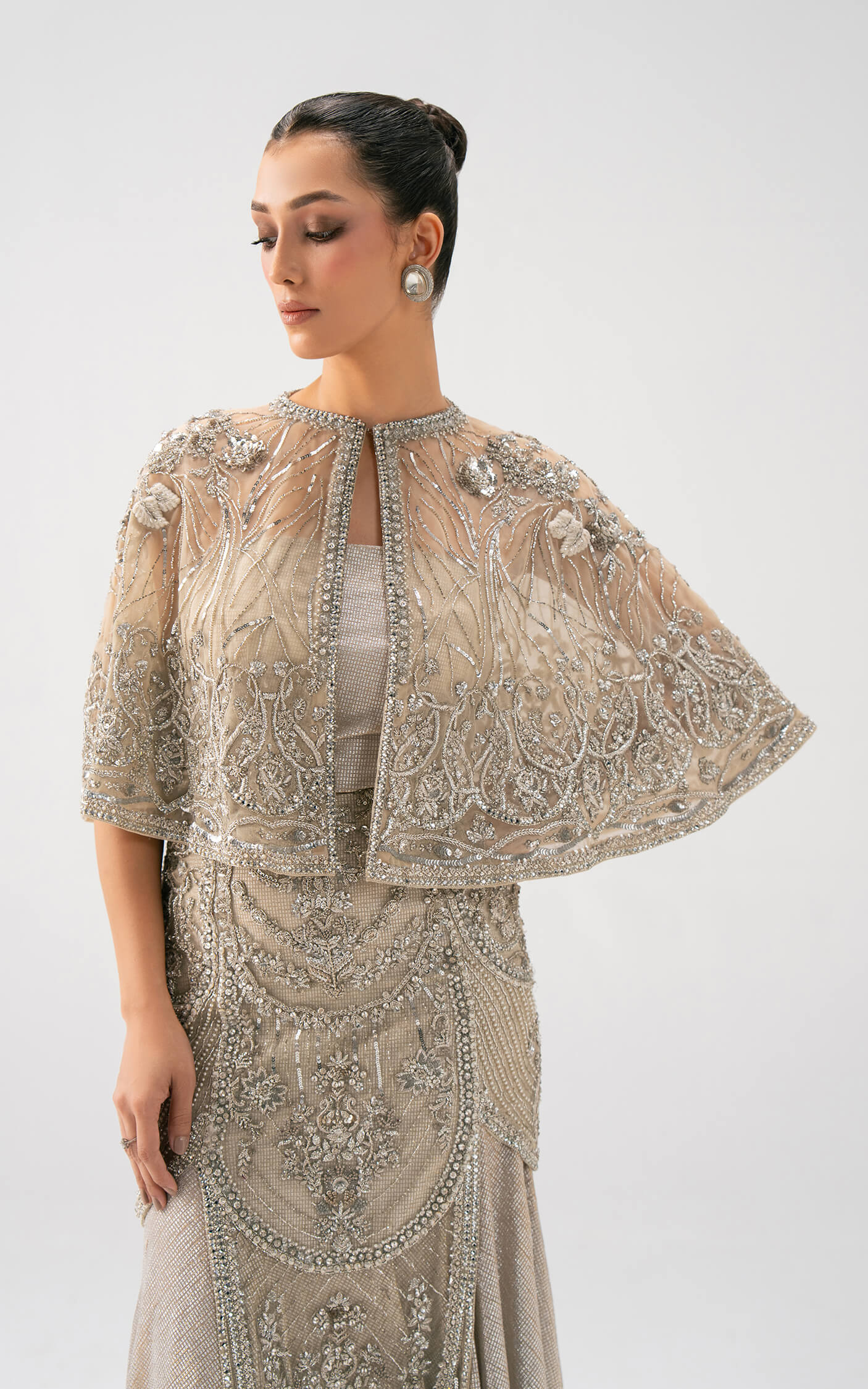 Asifa and Nabeel | Lyle Luxury Formals 25 | Celeste Embellished Gown - Ladies Clothes - Maria Faisal