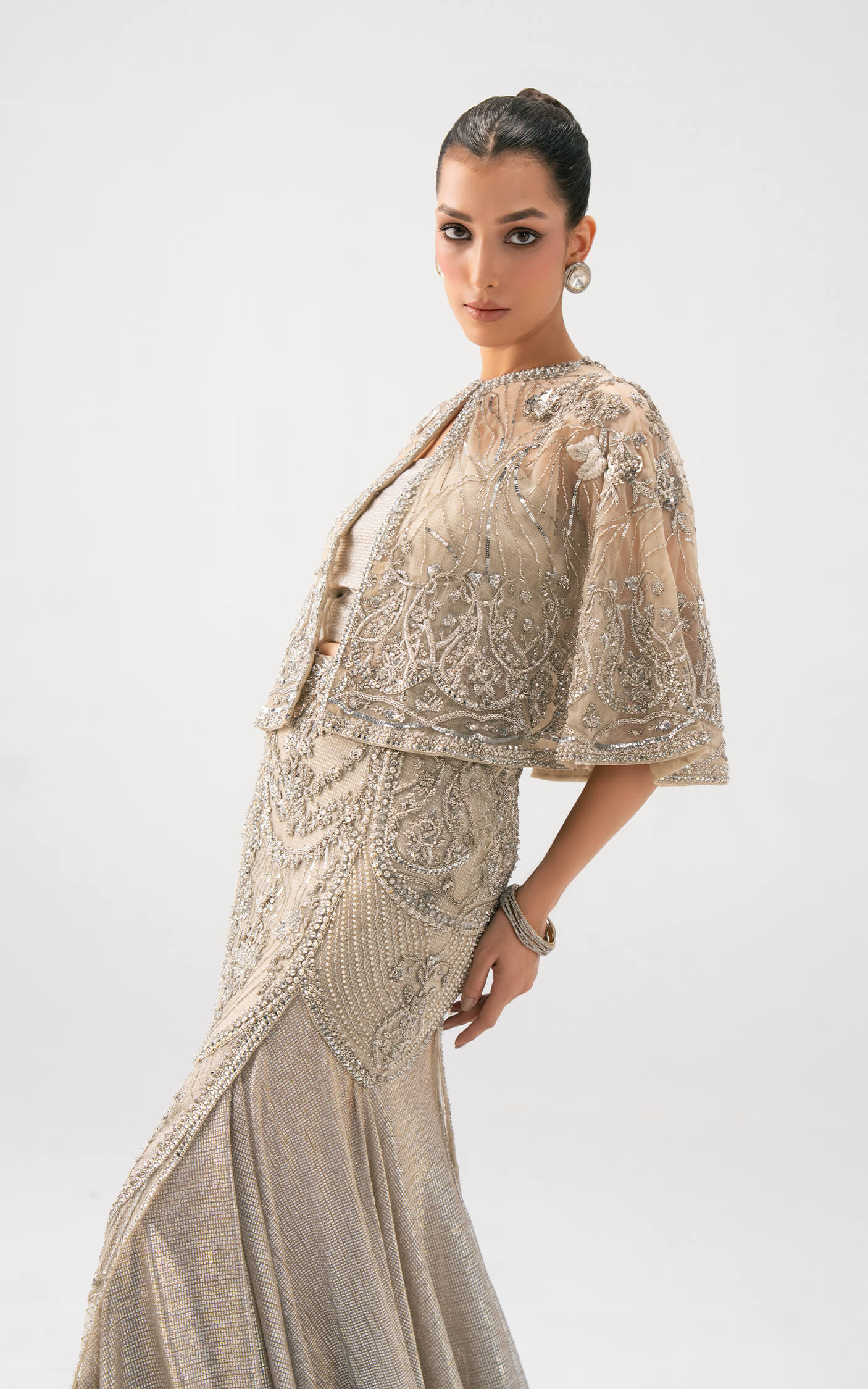 Asifa and Nabeel | Lyle Luxury Formals 25 | Celeste Embellished Gown - Ladies Clothes - Maria Faisal