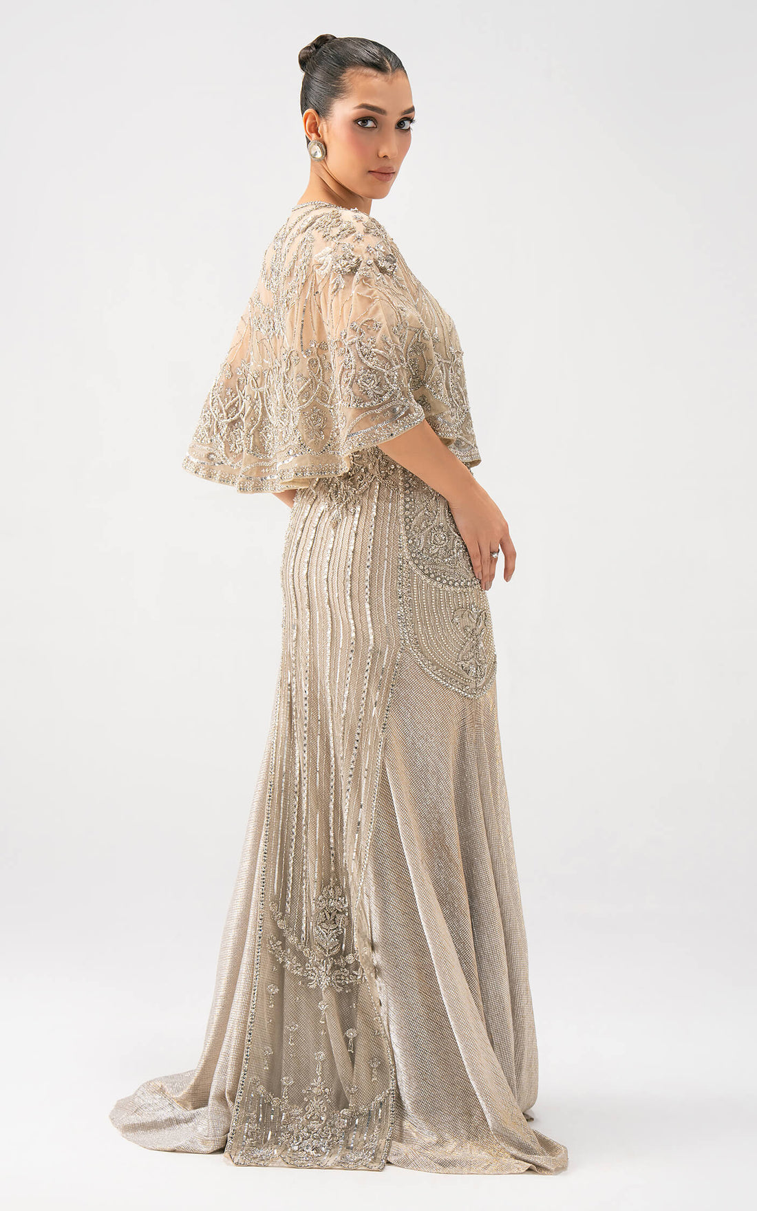 Asifa and Nabeel | Lyle Luxury Formals 25 | Celeste Embellished Gown - Ladies Clothes - Maria Faisal
