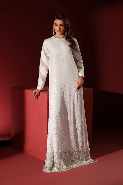 Fozia Khalid | Ombre Luxe | Celestia - Luxury Dress - available at Maria Faisal in UK and USA.