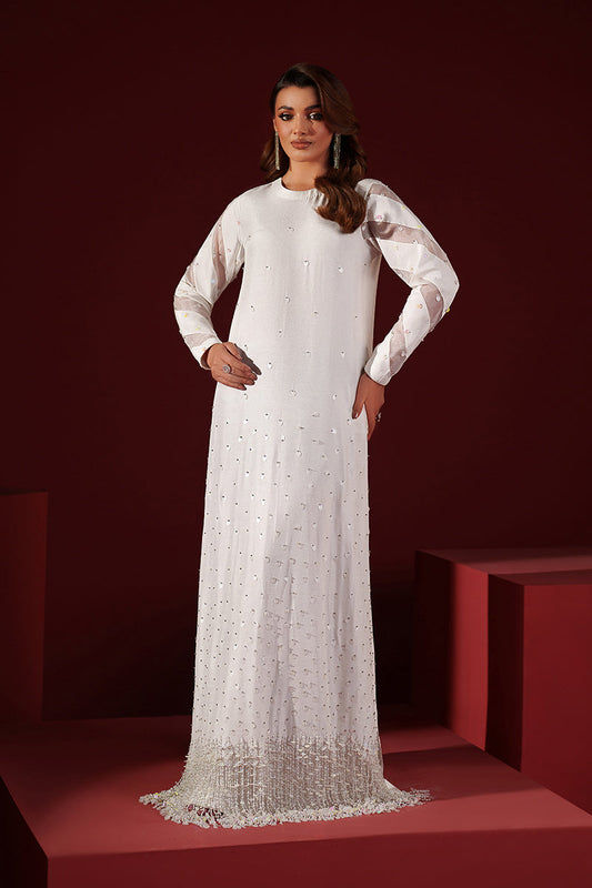 Fozia Khalid | Ombre Luxe | Celestia - Luxury Dress - available at Maria Faisal in UK and USA.