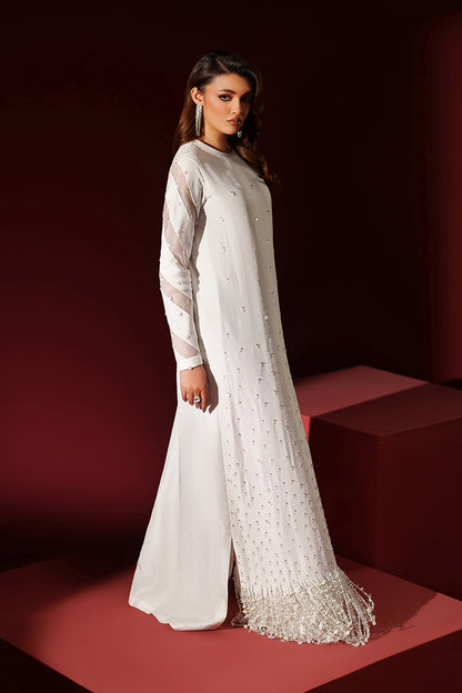 Fozia Khalid | Ombre Luxe | Celestia - Luxury Dress - available at Maria Faisal in UK and USA.