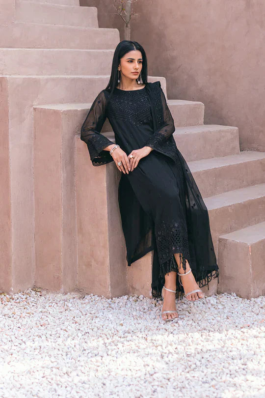 Azure | Embroidered Ensembles 3 Pcs | Charcoal Charm - Formal 