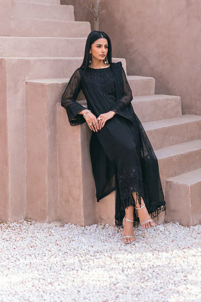 Azure | Embroidered Ensembles 3 Pcs | Charcoal Charm - Formal 