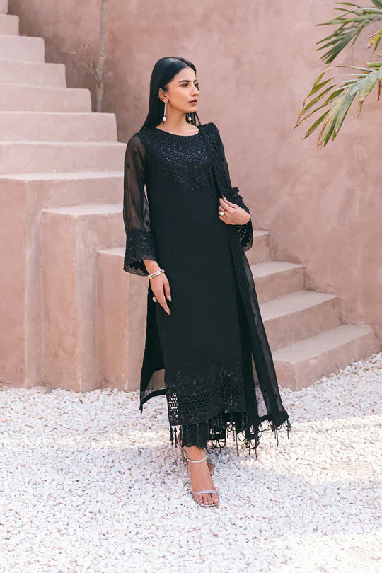Azure | Embroidered Ensembles 3 Pcs | Charcoal Charm - Formal 