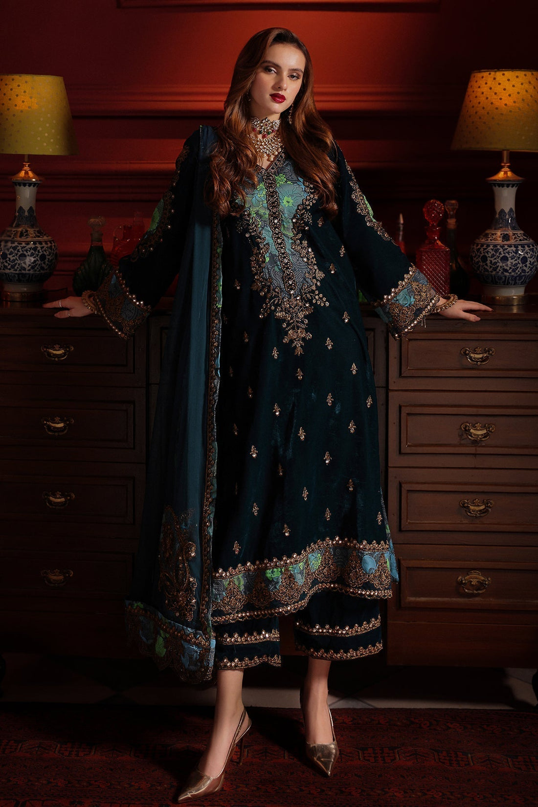 Charizma | Signora Velvet | Velvet CVT4-07 - Ladies Clothes - Maria Faisal