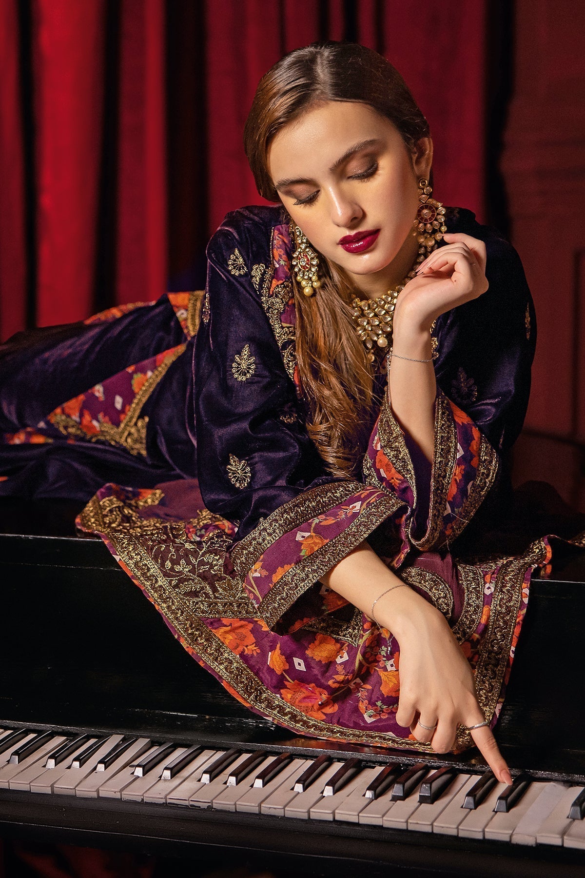 Charizma | Signora Velvet | Velvet CVT4-08 - Ladies Clothes - Maria Faisal