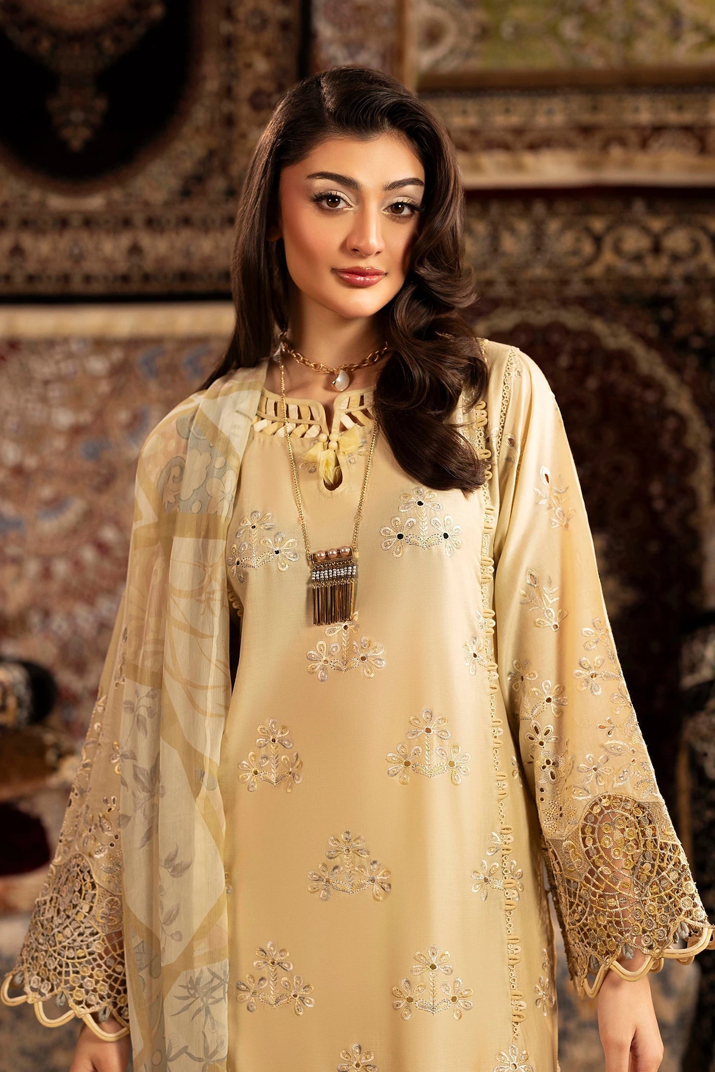 Adans Libas | Adans Chenille | CHENILLE 1690 - Luxury Dress - available at Maria Faisal in UK and USA.