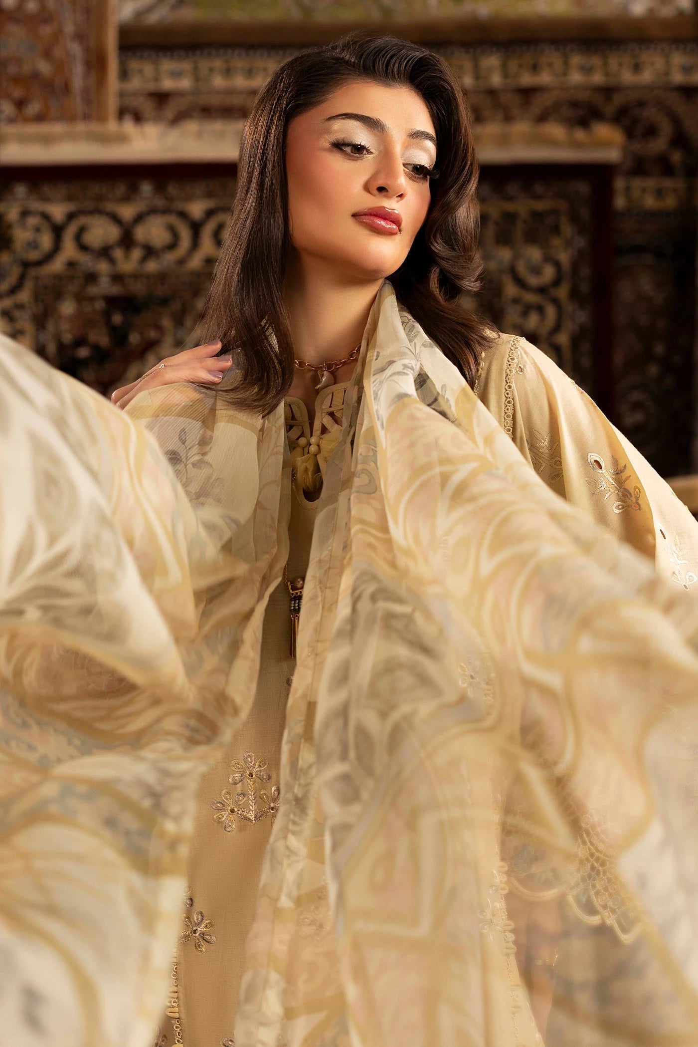 Adans Libas | Adans Chenille | CHENILLE 1690 - Luxury Dress - available at Maria Faisal in UK and USA.