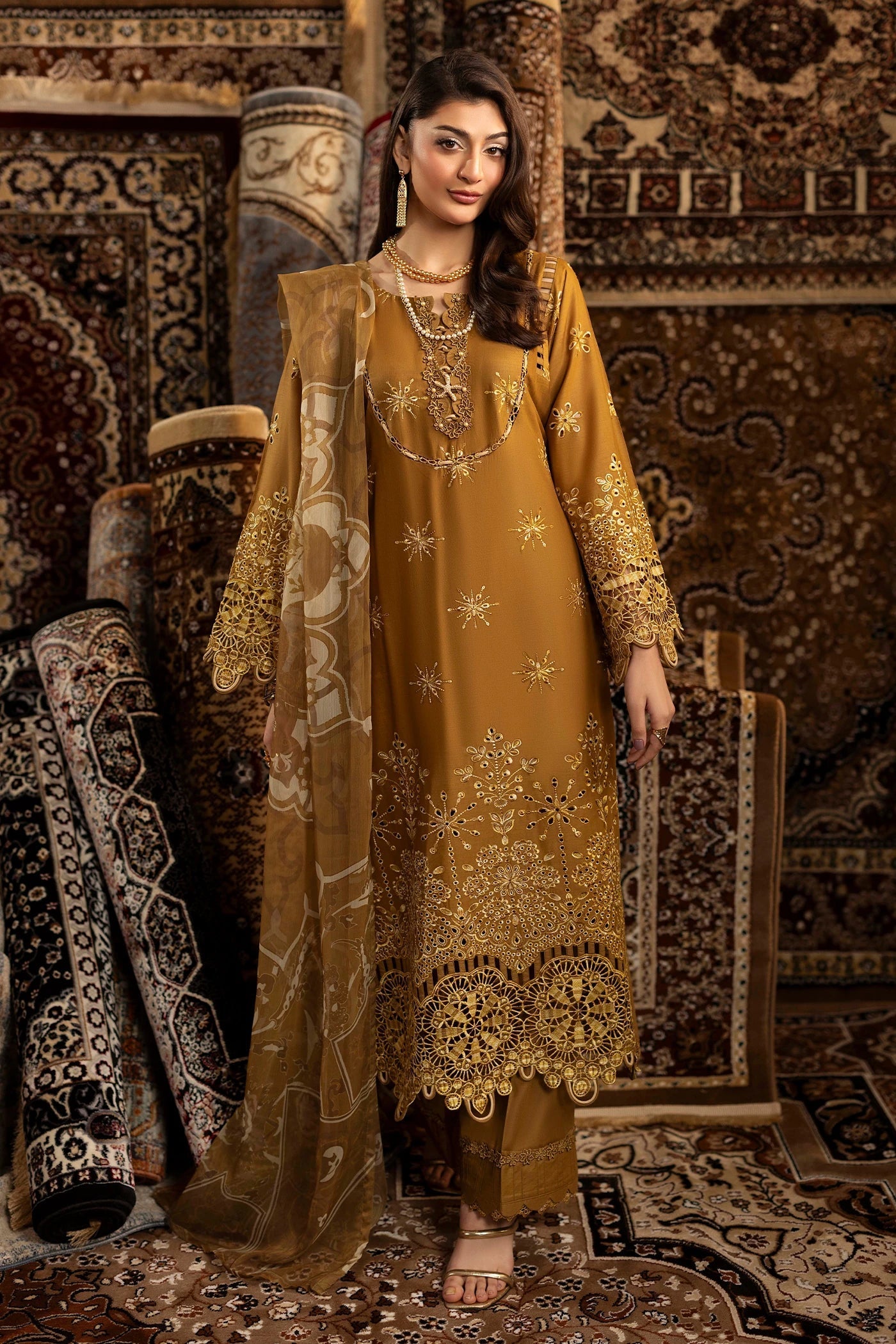 Adans Libas | Adans Chenille | CHENILLE 1692 - Luxury Dress - available at Maria Faisal in UK and USA.