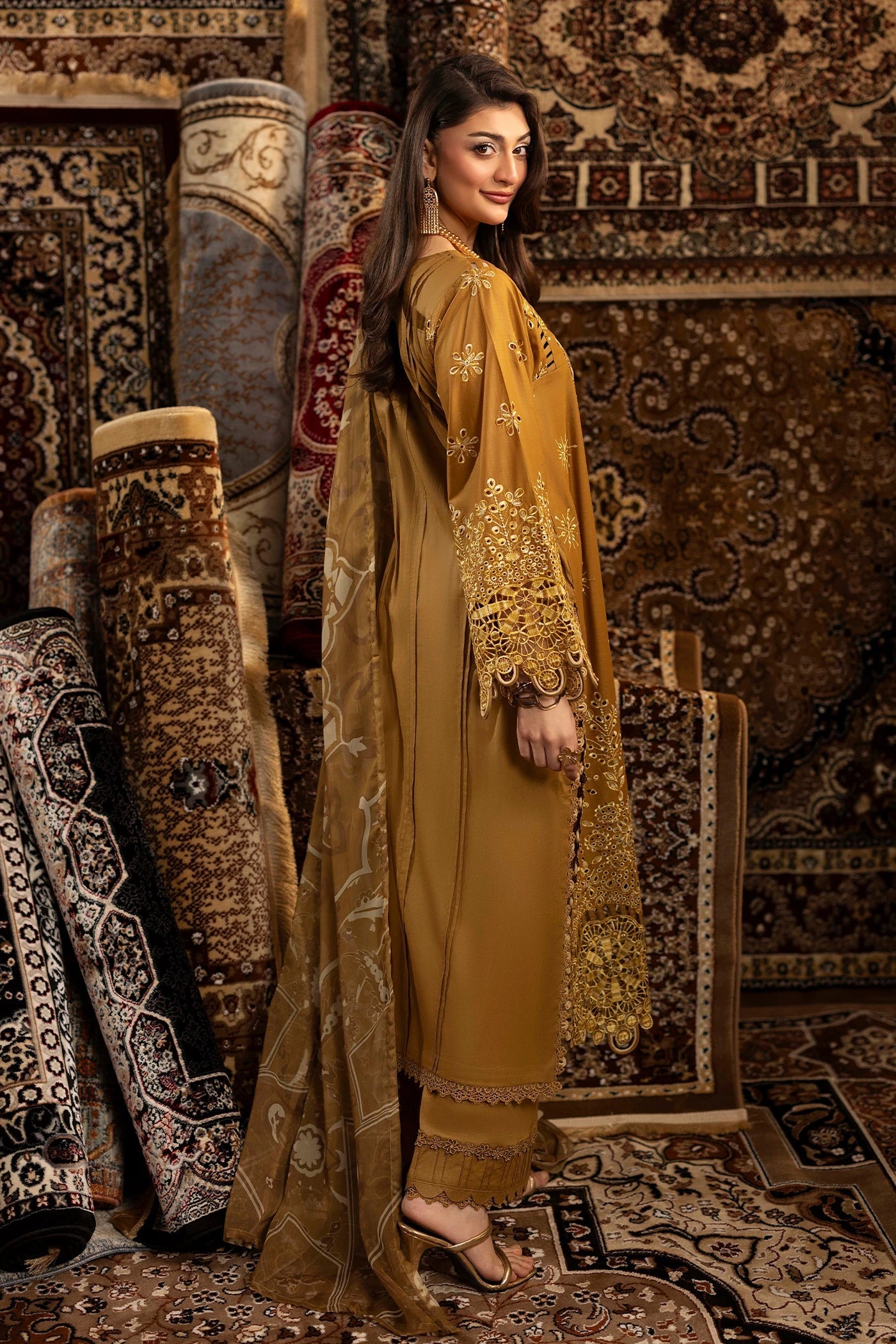 Adans Libas | Adans Chenille | CHENILLE 1692 - Luxury Dress - available at Maria Faisal in UK and USA.