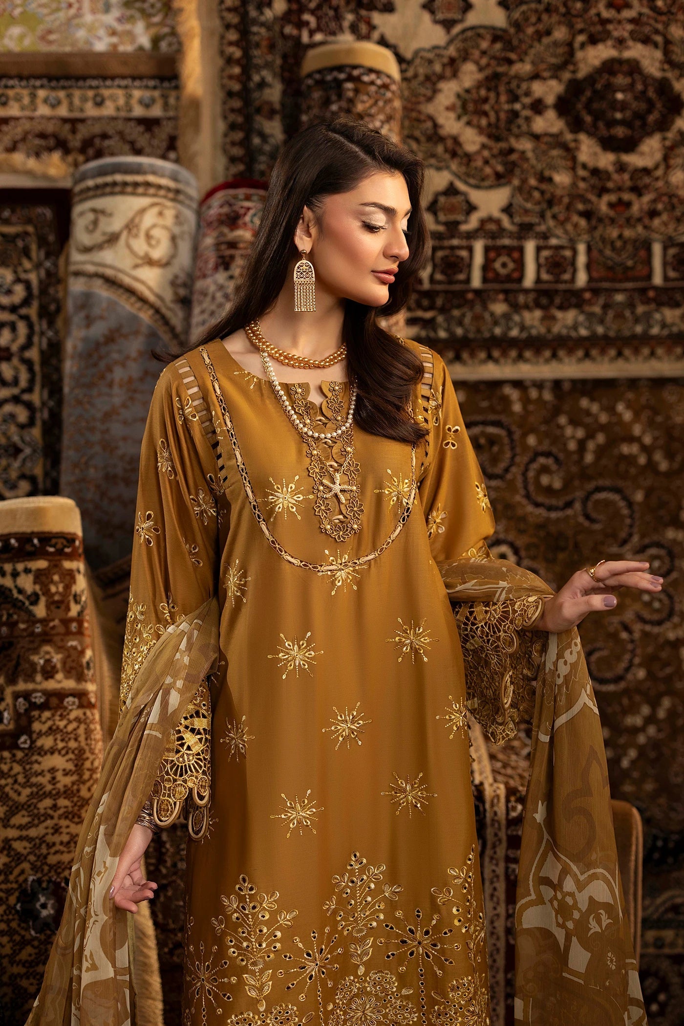 Adans Libas | Adans Chenille | CHENILLE 1692 - Luxury Dress - available at Maria Faisal in UK and USA.