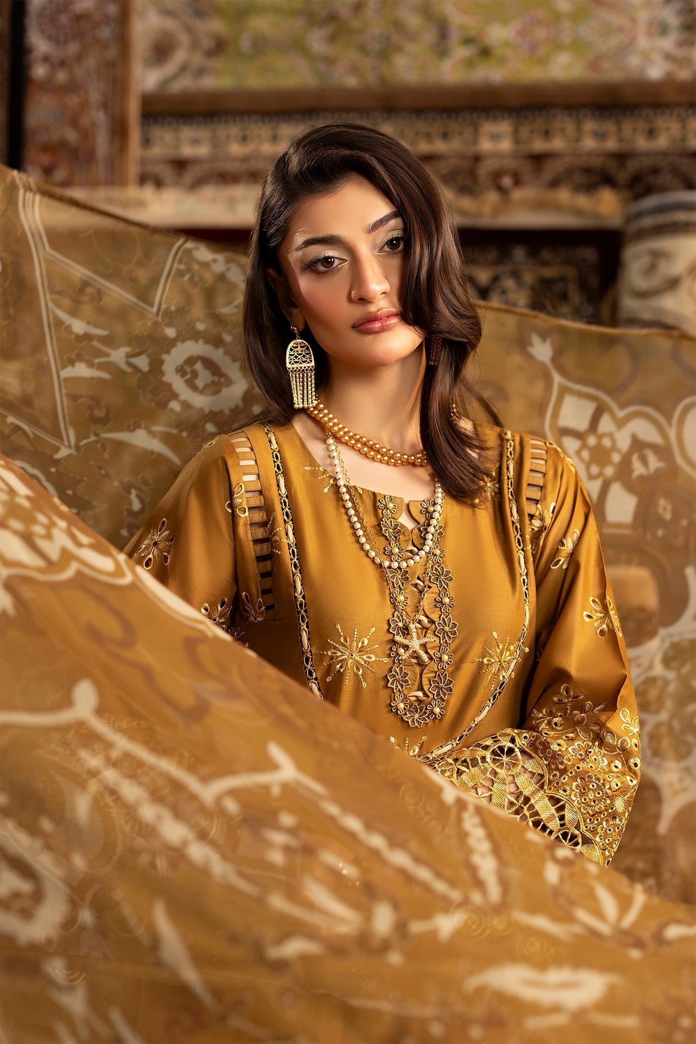 Adans Libas | Adans Chenille | CHENILLE 1692 - Luxury Dress - available at Maria Faisal in UK and USA.