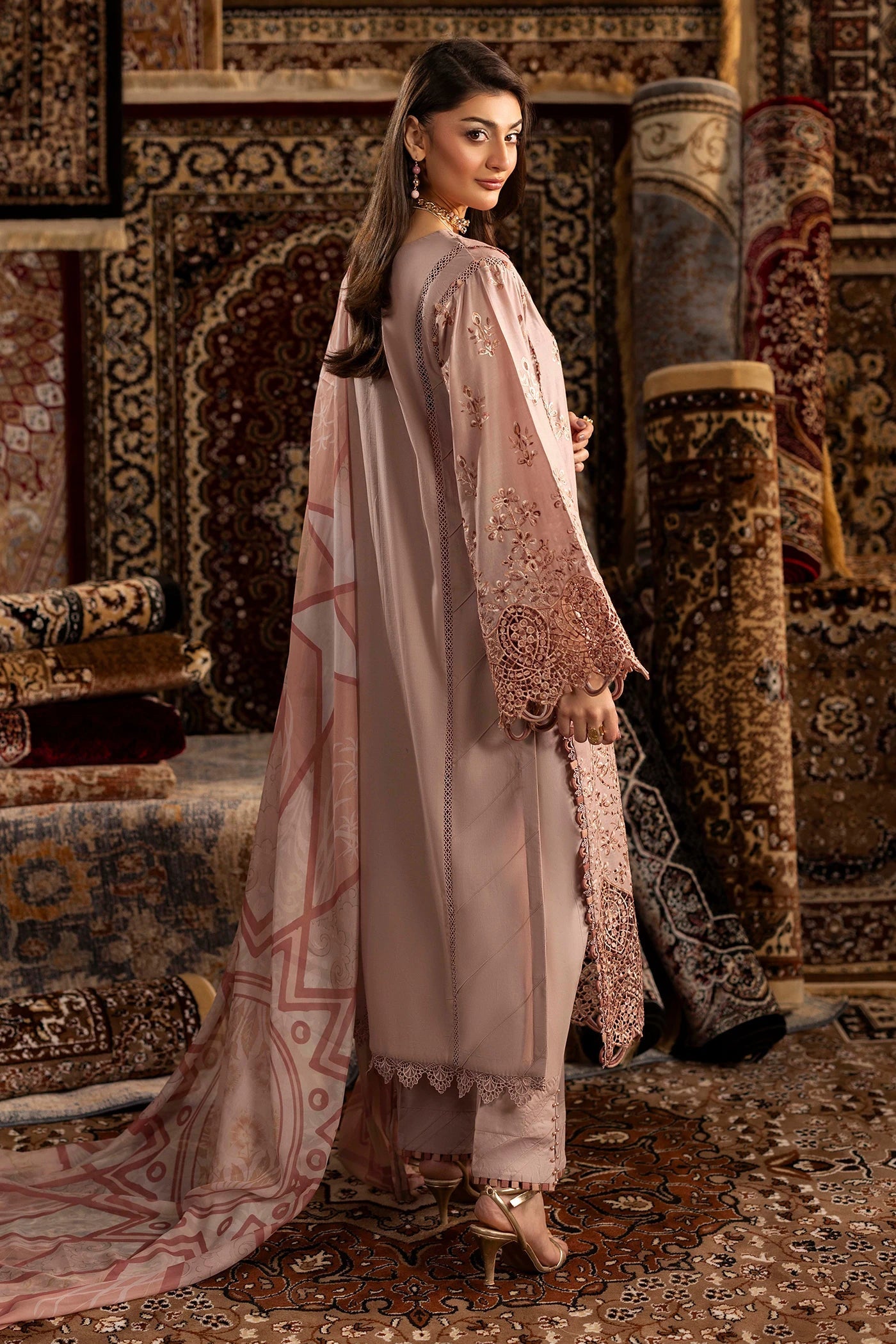 Adans Libas | Adans Chenille | CHENILLE 1693 - Luxury Dress - available at Maria Faisal in UK and USA.